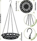 Enhon 3 Pack Plant Hanger, 12 Inch Metal Hanging Planter for Indoor Outdoor Plan... - Image 5