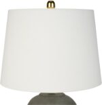 Nourison Home 23" Olive Green Ceramic Pot Table Lamp for Bedroom, Living Room, D... - Image 5