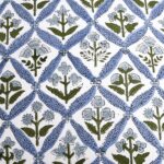 Ridhi Block Print Light Steel Blue Pillow Cover 18" x 18" (Pack of 2) Decorative... - Image 6