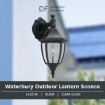 Designers Fountain Waterbury Outdoor Light Fixture, 14.25 Inch Exterior Wall Lan... - Image 3