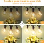 Outdoor String Lights 25 ft, G40 Led Patio Light with 13pcs Bulbs, Shatterproof ... - Image 5