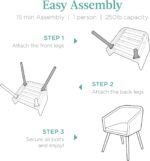 Best Choice Products Set of 2 Patio Dining Chairs, Outdoor Seating for Backyard,... - Image 6