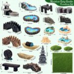 BBTO 24 Pcs Fairy Garden Accessories Architecture Miniatures- Fairy Pond Grass B... - Image 3
