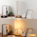 Lakumu Set of 2 Table Lamps with 2 USB Ports, Modern Bedside, Desk Lamps with Pu... - Image 4