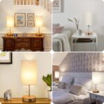 Lakumu Set of 2 Table Lamps with 2 USB Ports, Modern Bedside, Desk Lamps with Pu... - Image 8