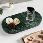YMXYJM Genuine Real Natural Marble Tray for Bathroom, Luxury Indian Green Stone ... - Image 4