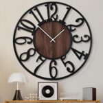 1st owned Large Wall Clock for Living Room Decor- 24" Decorative Antique Silent ... - Image 2