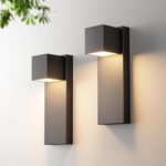 2 Pack 13" Modern Outdoor Led Wall Light,16W 3000K 1200Lumen Porch & Patio Hardw... - Image 2