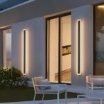 2 Pack 47.2In Long Outdoor Wall Light IP65 Waterproof,35W Black Modern LED Exter... - Image 2