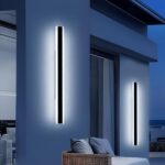 2 Pack Long Outdoor Wall Light Fixture, 47.2inch Porch Modern Wall Lighting, 600... - Image 2