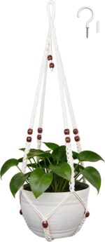 35 Inch Macrame Plant Hanger, Large for up to 15 Inch Pot Extra Long Hanging Pla... - Image 2