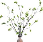 4 Pcs Artificial Ficus Branches Faux Eucalyptus Stems, 47.2 Inch Fake Greenery S... - Image 2