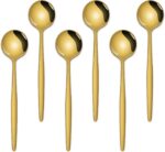 5.1 Inch Coffee & Tea Spoon,6 Pieces Gold Stainless Steel Teaspoon,Mini Spoons F... - Image 2