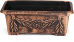 5x7x12 inches Rectangle Planter Rustic Look Flower Seedlings Nursery Pot for Gar... - Image 2