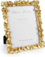 8x10 Picture Frame Gold Picture Frames, Vintage Ornate Frame Leaf Textured Hand-... - Image 2