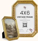 97 Decor 4x6 Vintage Picture Frame - Gold Antique Frame 4x6, Small Ornate Frames... - Image 2