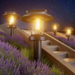 ALEPOD Solar Pathway Lights Outdoor - 10 Pack Solar Powered Garden Lights Waterp... - Image 2