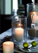 ARIAMOTION Hurricane Candle Holder for Pillar Glass Cylinder Vase Modern Rustic ... - Image 2