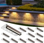 AUDERWIN Retaining Wall Lights, 7 Inch LED Hardscape Lighting Waterproof, 12V Lo... - Image 2