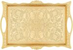Alisveristime Ottoman Turkish Zamak Serving Tray with Traditional Motifs, Ideal ... - Image 2