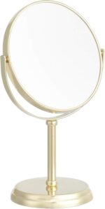 Amazon Basics Tabletop Magnifying Vanity Round Mirror with Clear Reflection, 1X/... - Image 2