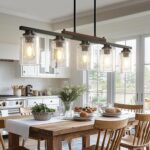 Amico Dining Room Light Fixture 5-Light Kitchen Island Lighting with Adjustable ... - Image 2