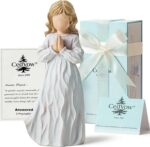 Answered Angel of Prayer Figurine, Solid Resin Praying Angel Figurines Spiritual... - Image 2