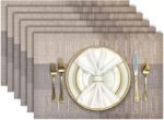 Aofmee Placemats, Placemats Set of 6, Heat Resistant Place Mats, Washable PVC Ta... - Image 2