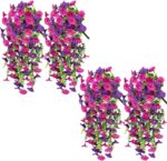 Artificial Hanging Morning Glory Flowers,4PCS Realistic Artificial Hanging Flowe... - Image 2