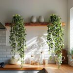 Artificial Hanging Plant 2 Pcs Faux Plant Ivy Vine Faux Eucalyptus Vines Fake Po... - Image 2