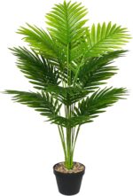 Artificial Plant in Pot Fake Tree Trunks Leaves Faux Potted for Indoor Outdoor M... - Image 2