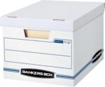 Bankers Box 12 Pack Standard Duty File Storage Boxes, Standard Assembly, Removab... - Image 2
