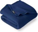 Bare Home Polar Fleece Blanket - Throw - Dark Blue - Warm & Cozy - Premium Fleec... - Image 2
