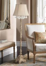 Barnes and Ivy Duval French Vintage Traditional Standing Floor Lamp 63.5" Tall D... - Image 2