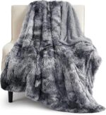 Bedsure GentleSoft Fluffy Fuzzy Faux Fur Throw Blanket for Couch, Soft Sherpa Fl... - Image 2