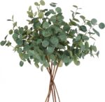 Beferr 6Pcs Artificial Eucalyptus Stems Greenery Stems 24" Tall Fake Plants Deco... - Image 2