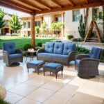 Belord 6 Piece Patio Conversation Sets - Wicker Patio Furniture Sets with Outdoo... - Image 2