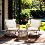 Bezseller 3-Piece Outdoor Patio Furniture Set - Modern Boho Furniture 20" Wide S... - Image 2