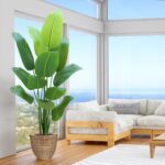 Bird of Paradise Plant Artificial 6ft,Faux Plants Indoor Tall with 12 Trunks - T... - Image 2