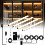 Black Shelf Lights, LED Bookcase Lighting Compatible with Alexa, WiFi Dimmable 2... - Image 2