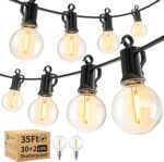 Brightown Outdoor String Lights - Waterproof Globe Patio Lights 35 Ft with 30 G4... - Image 2