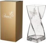 Butterfly Vase - Large Handmade Glass Vase - Decorated with Branded Crystal and ... - Image 2