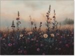CAXIYSH Moody Floral Landscape Wall Art Vintage Autumn Flower Poster Dark Academ... - Image 2