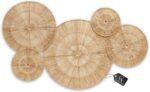 CHI AN HOME 18 Inch Boho Wall Decor – Set of 5 Woven Jute Wall Baskets, Boho Wal... - Image 2