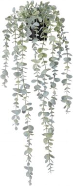 COCOBOO 1pcs Artificial Hanging Plants, Fake Potted Eucalyptus Faux Hanging Plan... - Image 2