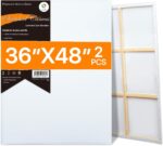 CONDA Large Canvas for Painting 36x48 Inch 2-Pack, Big Stretched Canvas 100% Cot... - Image 2