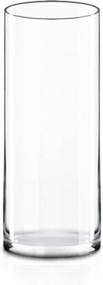 CYS Excel Clear Glass Cylinder Vase (H:12" D:4") | Multiple Size Choices Glass F... - Image 2