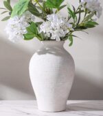 Ceramic Flower Vase Home Decor, 9 in Farmhouse Table Vase Rustic Vintage Living ... - Image 2
