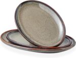 Ceramic Large Serving Platters- Set of 3 Oval Platters for Entertaining. Modern ... - Image 2