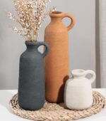 Ceramic Vase Set, 3Pcs Flower Vases for Modern Boho Farmhouse Decor, Decorative ... - Image 2